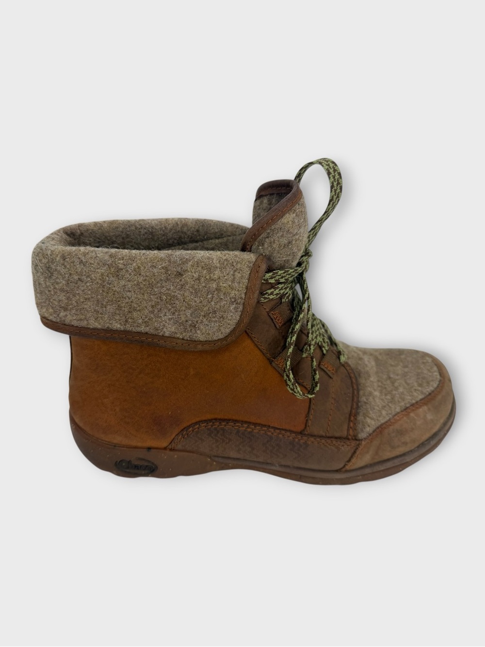 CHACO Women's Barbary Boots Pinecone Wool Leather Gorpcore Hike Size‎ 9.5 Nice!!